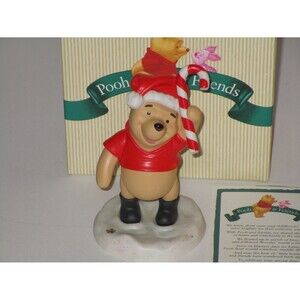 Walt Disney Pooh & Friends Wishing You the Sweetest Holiday Ever Figurine NEW